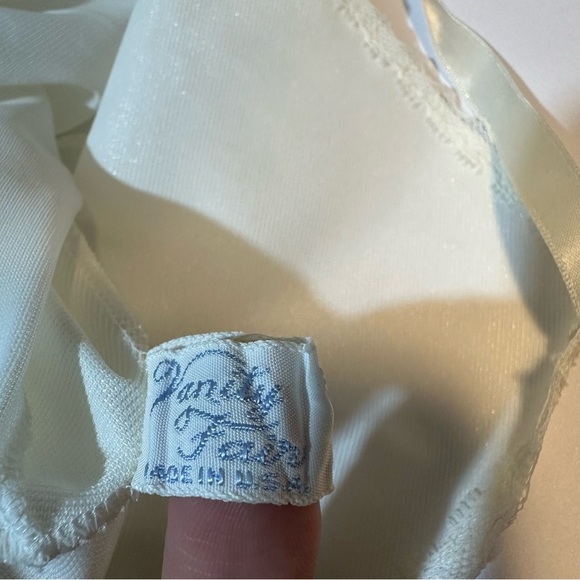 Vintage 60s Vanity Fair Full Slip Sz 34 Lingerie Lace Trim - Picture 5 of 6